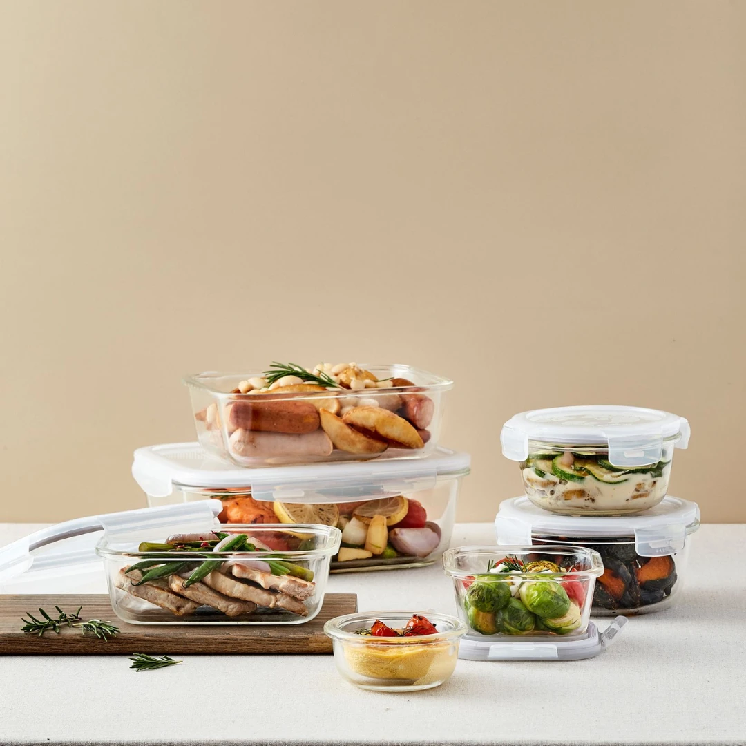 Lock & Lock Euro Glass Boroseal Heat Resistant Glass Round 650ml 6 Lock & Lock Euro Glass Boroseal Heat Resistant Glass Round 650ml - Image 4