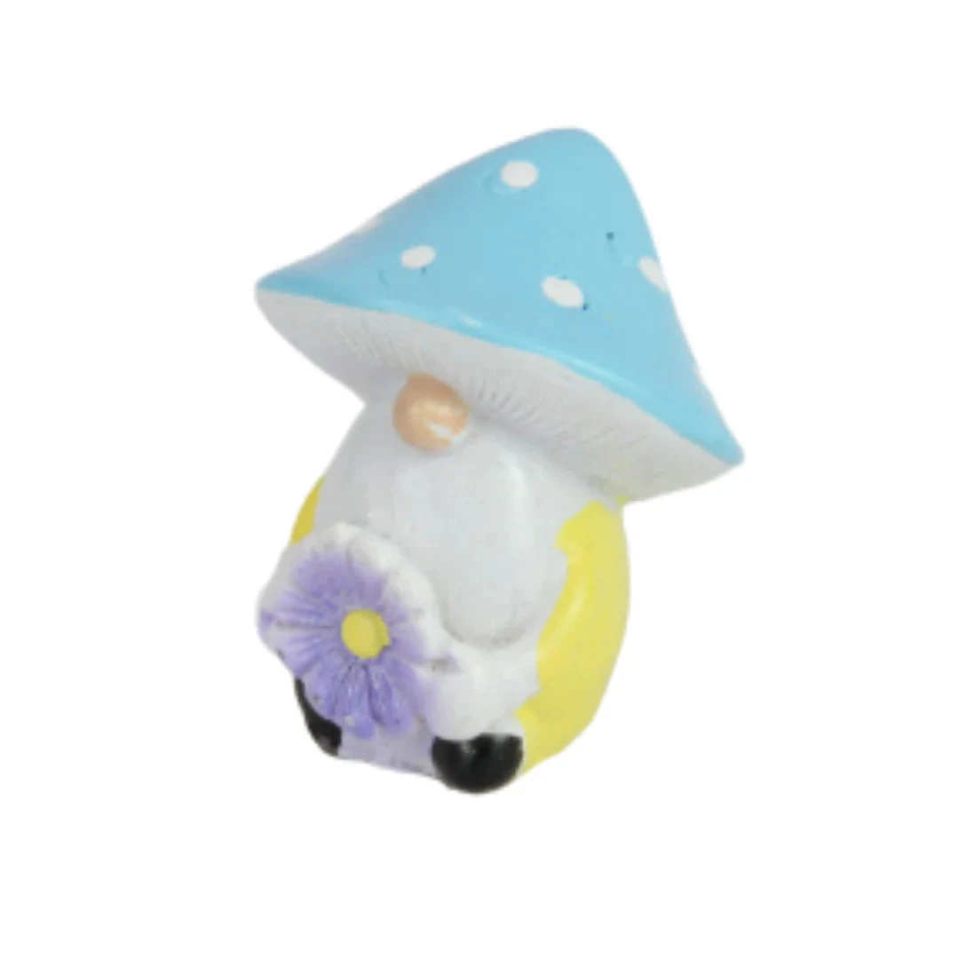 Miniature Gnome With Mushroom Hat Assorted 5 Miniature Gnome With Mushroom Hat Assorted - Image 3