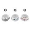 PRINTED MELAMINE CAT BOWL 14.5X5.5CM 3 ASSTD 200ML -Stacked Store Paws and Claws Printed Melamine Cat Bowl 14x4cm 3 Asstd p1