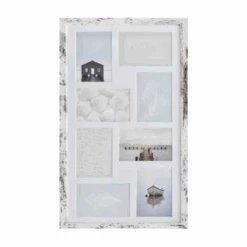 Photo Frame Collage Coastal Inserts 33x61cm Matted 8 Windows