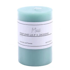 Pillar Candle Moss Perfume Lily & Jasmine 5x7.5cm