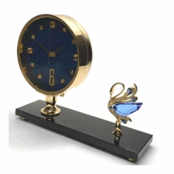 Premium Clock Crystal Swan 17cm Blue 17 Premium Clock Crystal Swan 17cm Blue -Stacked Store Premium Clock Crystal Swan 17cm Blue p5