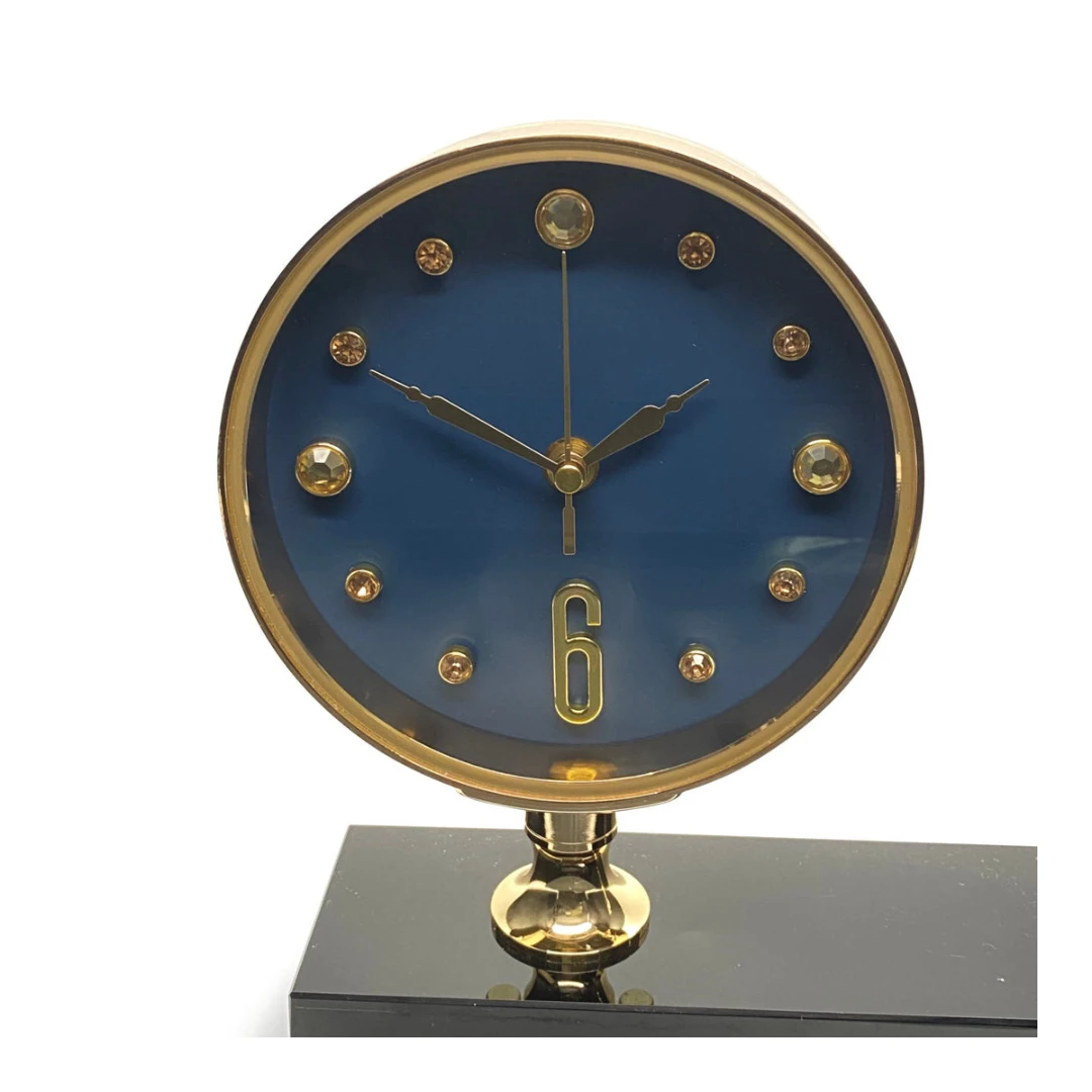Premium Clock Crystal Swan 17cm Blue 10 Premium Clock Crystal Swan 17cm Blue - Image 8