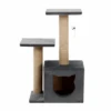 Cat Scratcher 2 Platform Hideaway Tower 48x35x63cm Grey -Stacked Store RB1313105GY