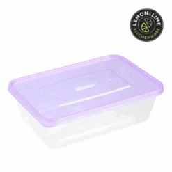 Reusable Food Container & Coloured Lids 750Ml 20Pk Lemon Lime 16 Reusable Food Container & Coloured Lids 750Ml 20Pk Lemon Lime -Stacked Store Reusable Food Container Coloured Lids 750ml 20pk p1