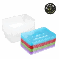 Reusable Food Container & Coloured Lids 750Ml 20Pk Lemon Lime 13 Reusable Food Container & Coloured Lids 750Ml 20Pk Lemon Lime -Stacked Store Reusable Food Container Coloured Lids 750ml 20pk p5