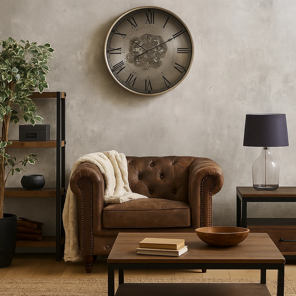 Round Birmingham Industrial Moving Cogs Wall Clock 60cm Silver Wash 3 Round Birmingham Industrial Moving Cogs Wall Clock 60cm Silver Wash