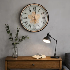 Round Domonique Exposed Gear Movement Wall Clock 53cm Bronze