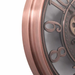 Round Lucas Industrial Exposed Gear Clock 55cm Copper Wash -Stacked Store Round Lucas Industrial Exposed Gear Clock 55cm Copper Wash p3