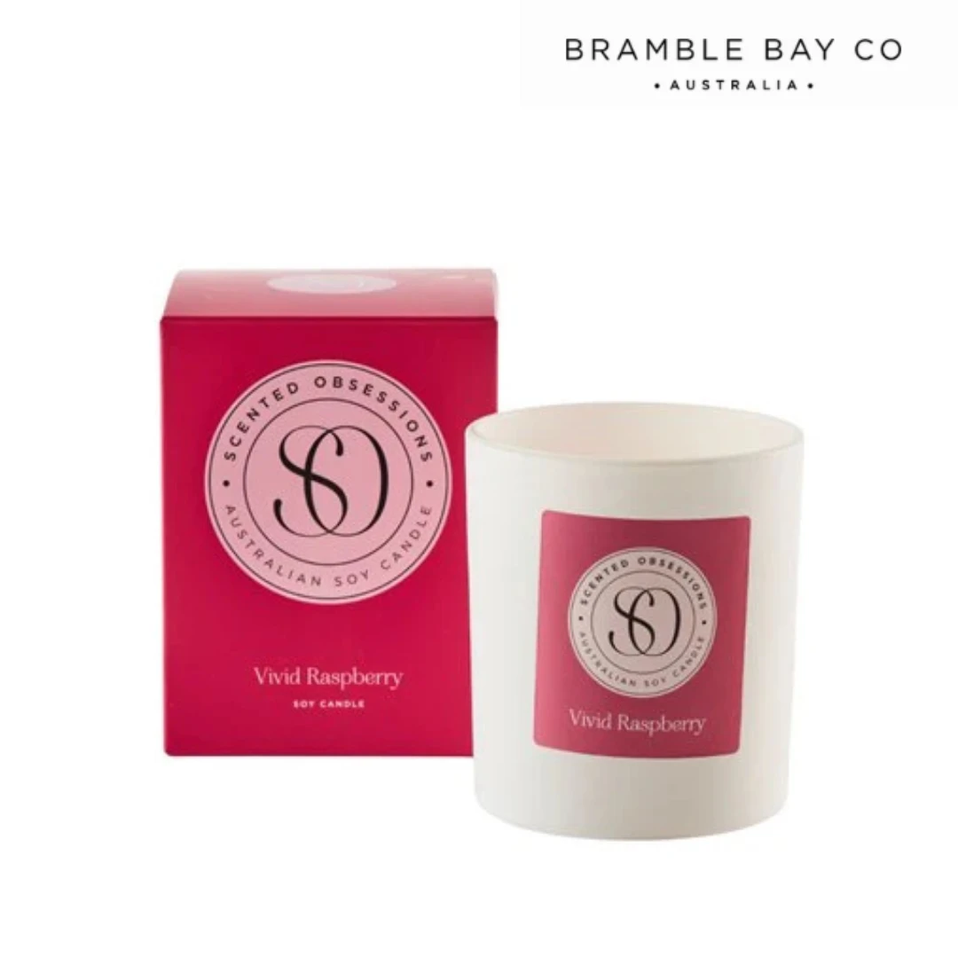 Raspberry & Vanilla Candle 300g Scented Obsessions 4 Raspberry & Vanilla Candle 300g Scented Obsessions - Image 2
