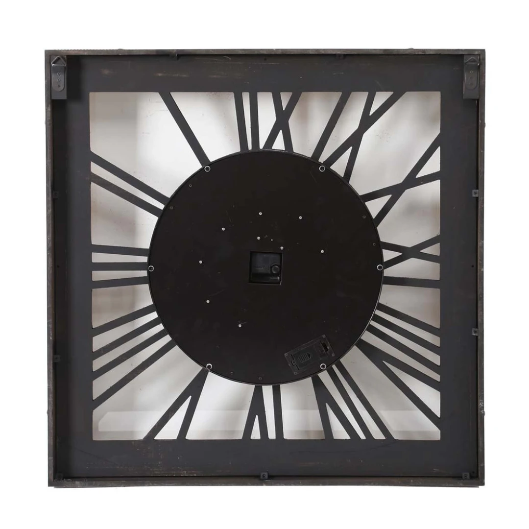 Square Roma Exposed Gear Clock 80x80cm Gold And Silver 9 Square Roma Exposed Gear Clock 80x80cm Gold And Silver - Image 7