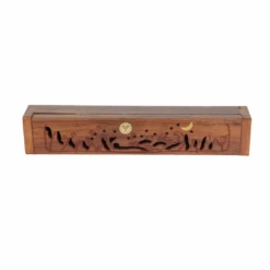 30CM SUN & MOON MANGO WOOD INCENSE BOX -Stacked Store Sun Moon Mango Wood Incense Box 30cm p4