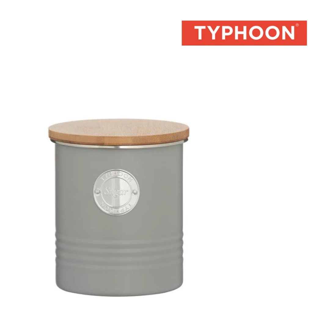 Typhoon Living Sugar Canister 1L Grey 3 Typhoon Living Sugar Canister 1L Grey
