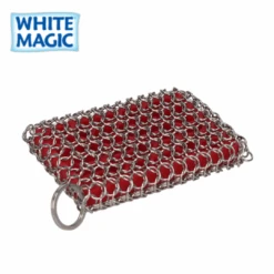 White Magic Chainmail Scrubbing Pad -Stacked Store WM CSP 3