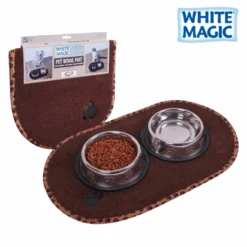 White Magic MicroFibre Pet Bowl Mat
