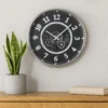 Wall Clock Round Dylan Modern Industrial Moving Cogs Silver Metal Black 54cm -Stacked Store Wall Clock Round Dylan Modern Industrial Moving Cogs Silver Metal Black 54cm p7