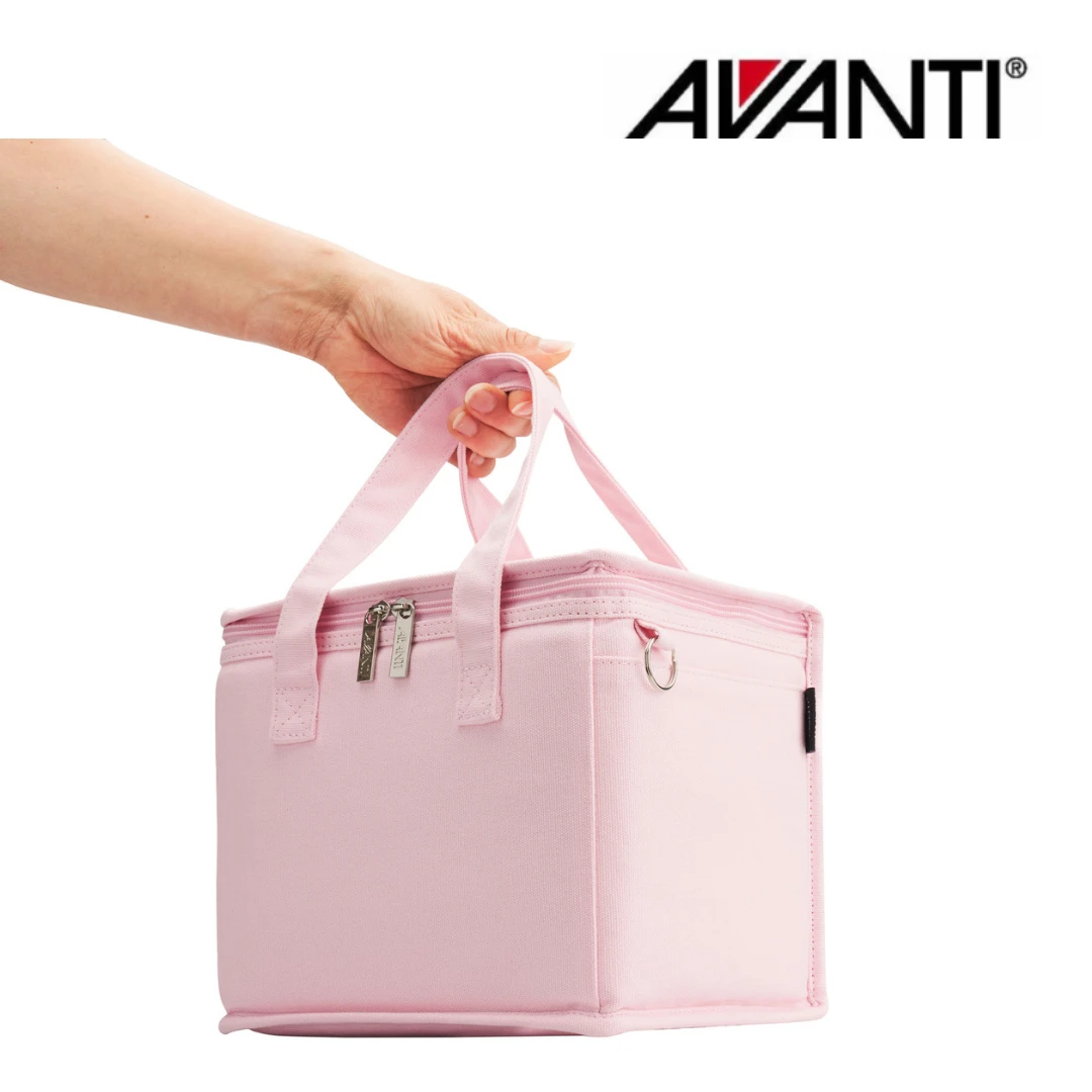 AVANTI Insulated Canvas Lunch Bag Blush Pink 6 AVANTI Insulated Canvas Lunch Bag Blush Pink - Image 4