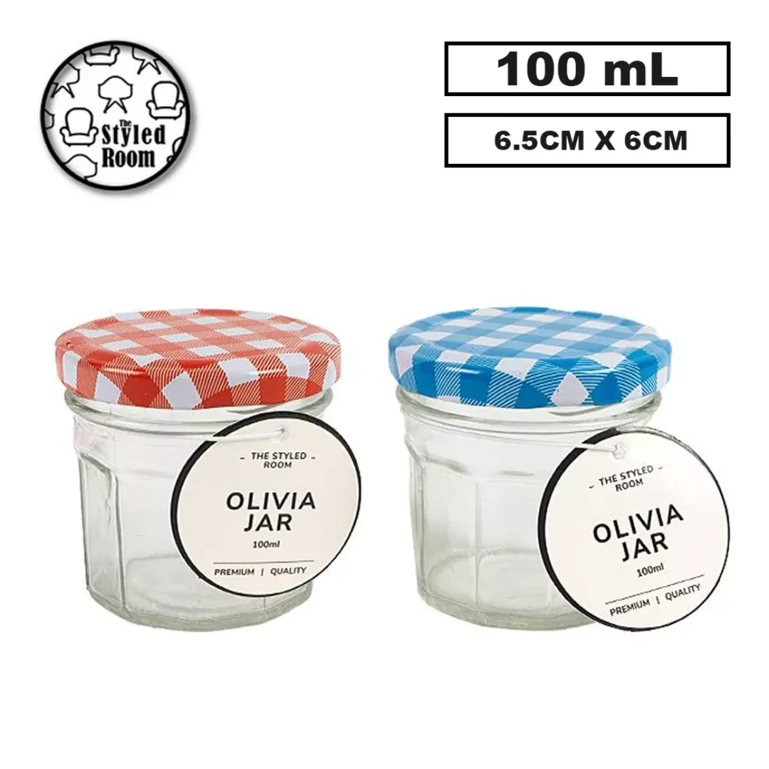 Hex Glass Jar 100ml 3 Hex Glass Jar 100ml