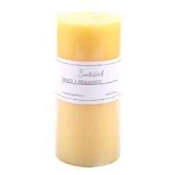 Pillar Candle Sunkissed - Grape & Bergamot 7x15cm