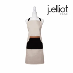 Selby Apron Sandstone & Black 83x68cm