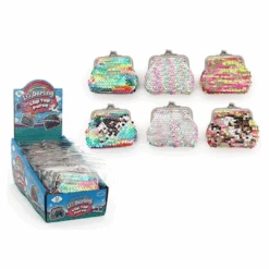 Sequins Clip Purse 3 Assorted 9X8.5Cm