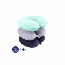 Travel Neck Pillow Memory Foam 32x30x10cm 3 Asstd